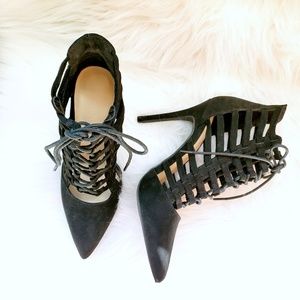 NWOB Wild Diva lounge Lace-up Pointed toe size 7